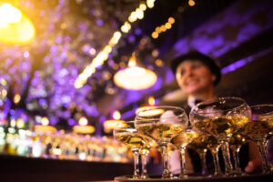 Picture of bartender at a gala